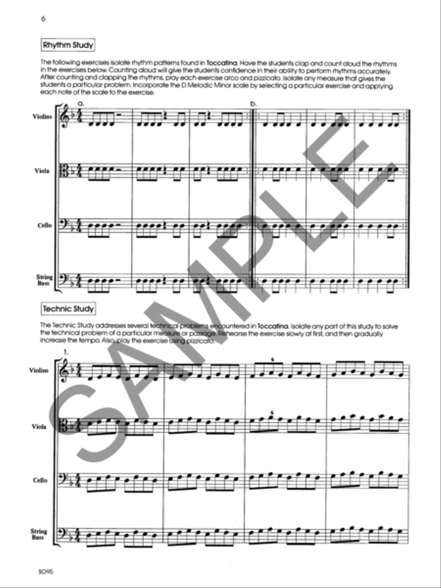 Toccatina - Score String Orchestra scores gallery preview page 6