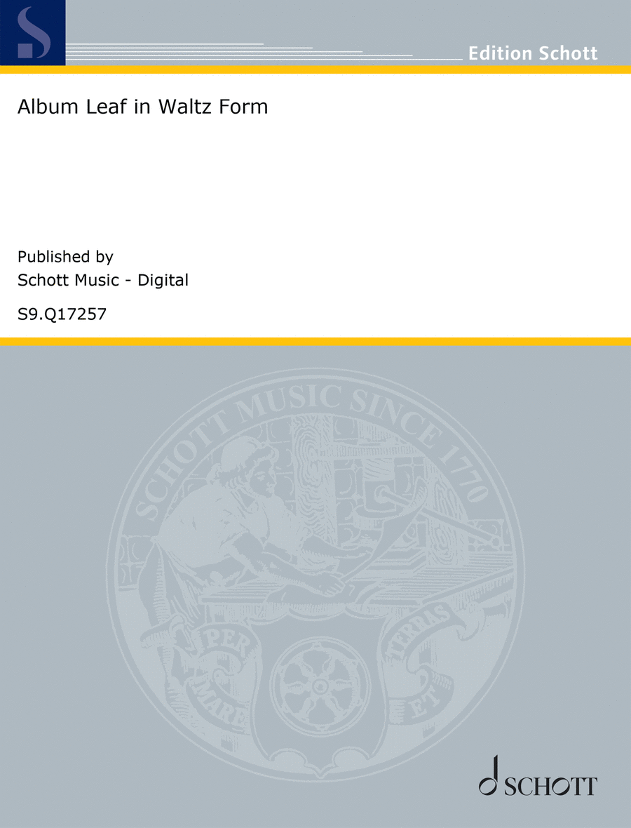 Album Leaf in Waltz Form Piano Solo scores gallery preview page 1