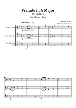 Prelude Op. 28, No. 7 (Clarinet Trio) - Frédéric Chopin
