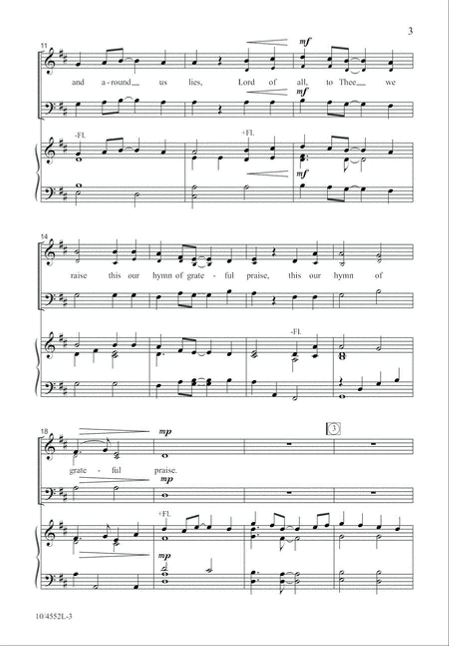 For the Beauty of the Earth 4-Part scores gallery preview page 3