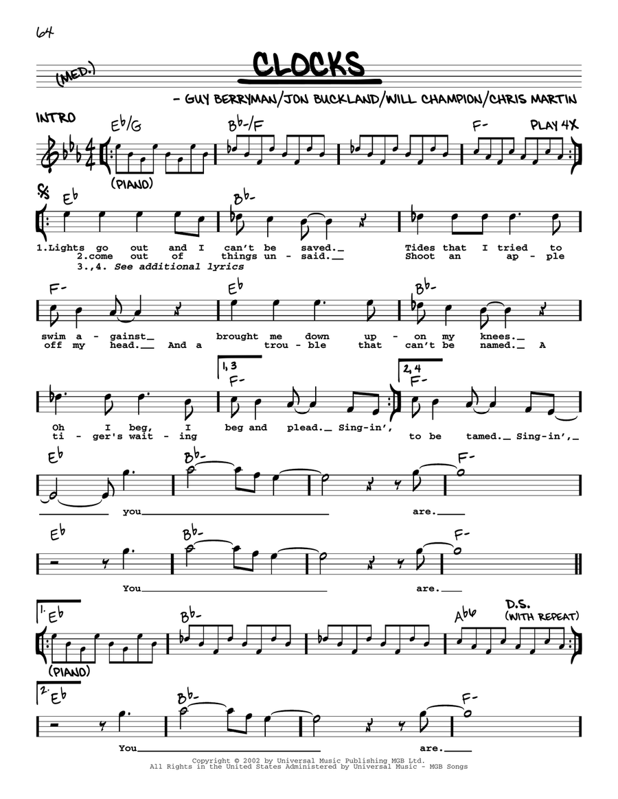 Clocks Clocks Voice scores gallery preview page 1