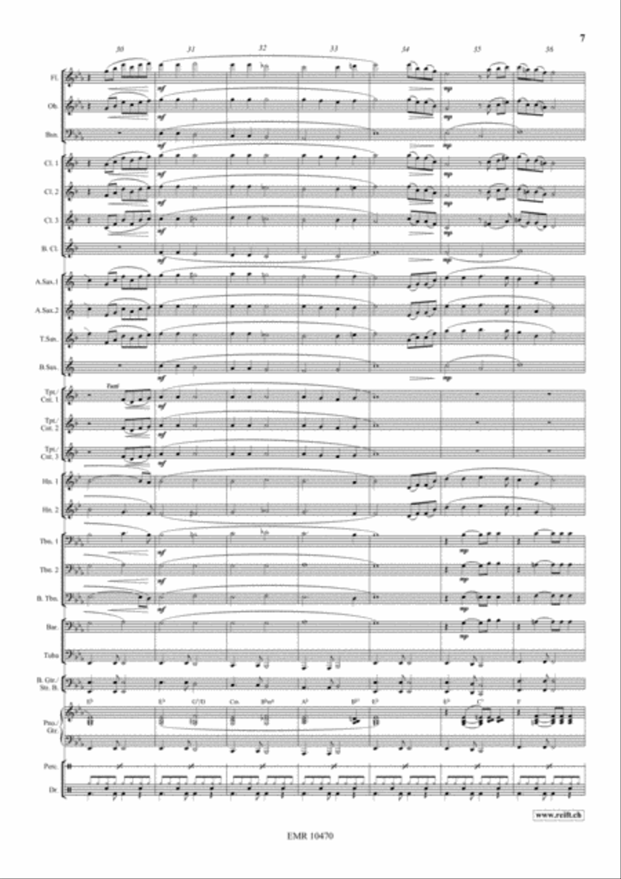 Aura Lee Aura Lee Concert Band scores gallery preview page 8