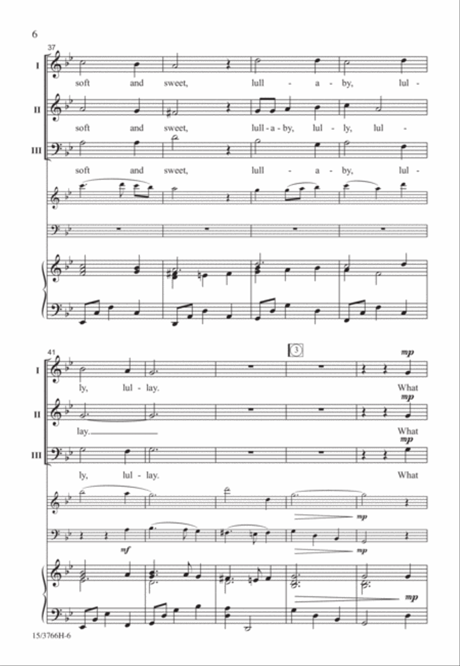 Lullay, Noel 3-Part scores gallery preview page 6
