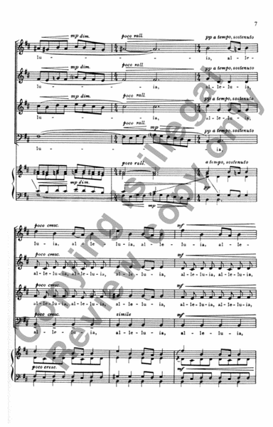 Alleluia by Randall Thompson Choir - Sheet Music