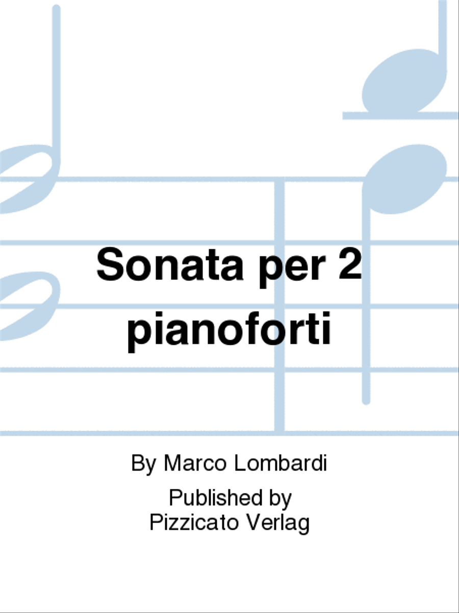 Sonata per 2 pianoforti Piano scores gallery preview page 1
