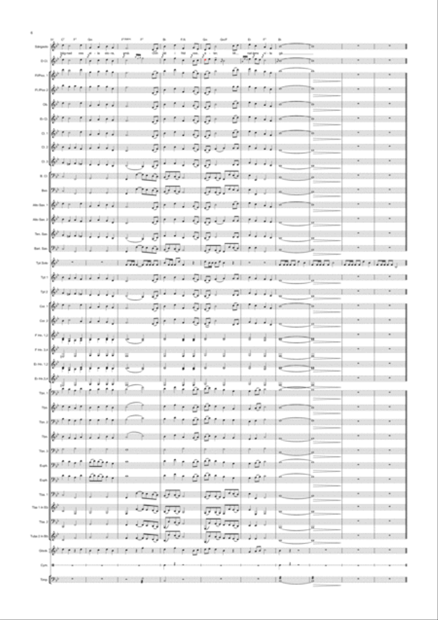 THE HOLY WINGS O SAVIOR / BRED DINA VIDA VINGAR Concert Band scores gallery preview page 6