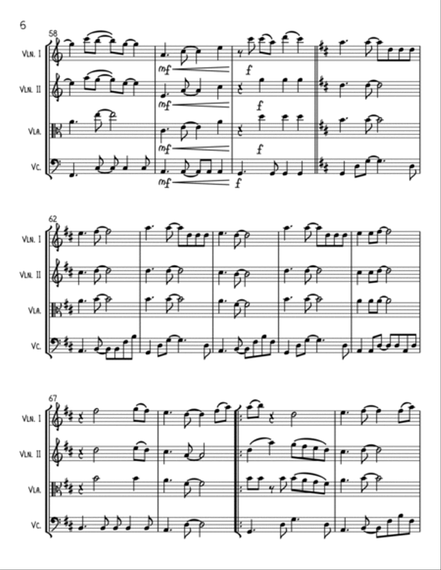 I Want It That Way String Quartet scores gallery preview page 6