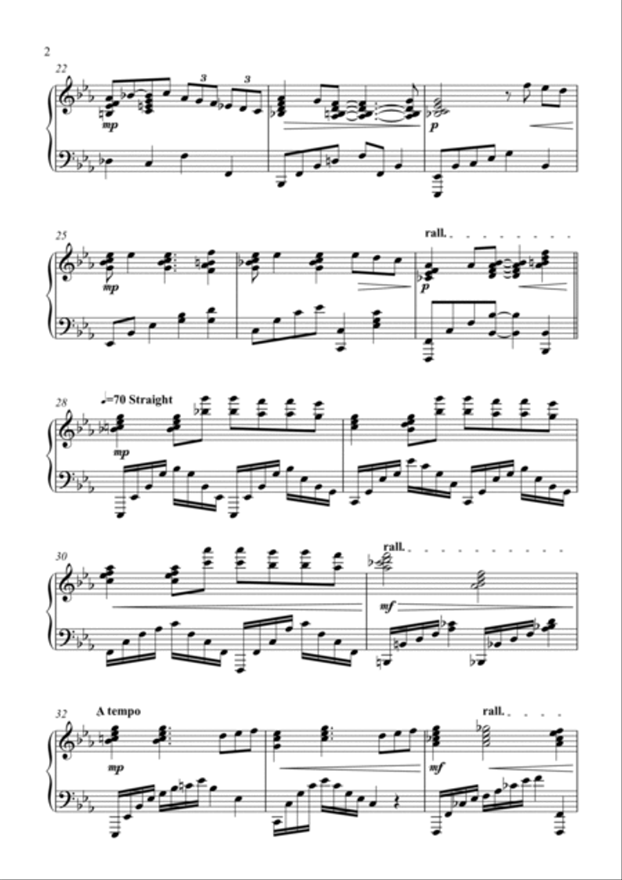 Romance No. 1 Piano Solo scores gallery preview page 2