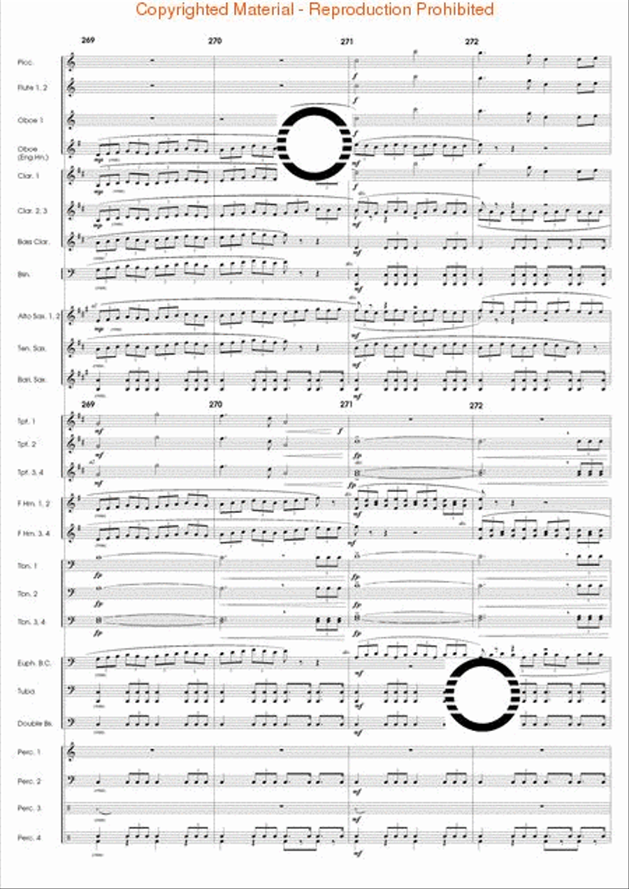 The Eagle's Flight Concert Band scores gallery preview page 54