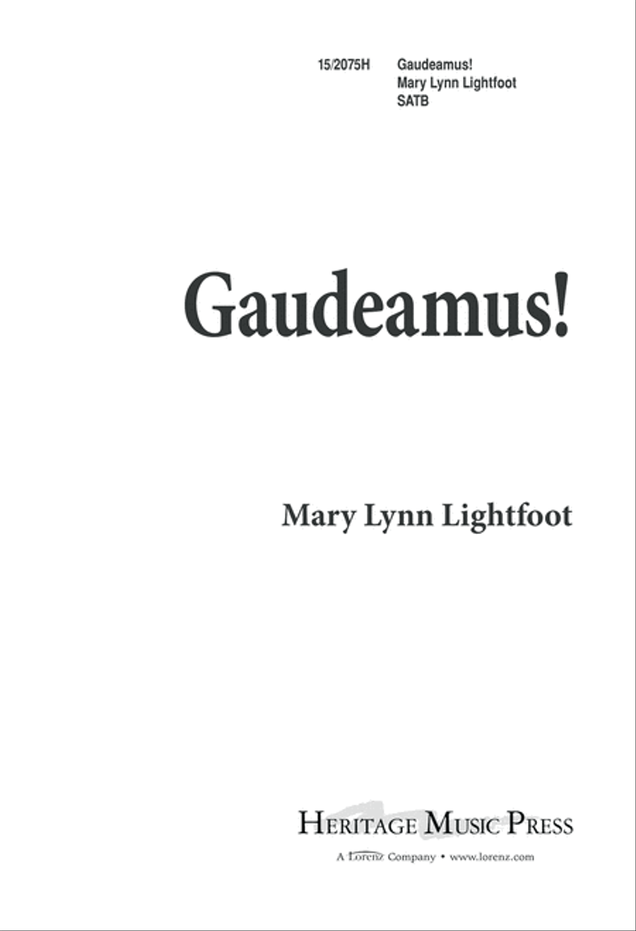 Gaudeamus! 4-Part scores gallery preview page 1