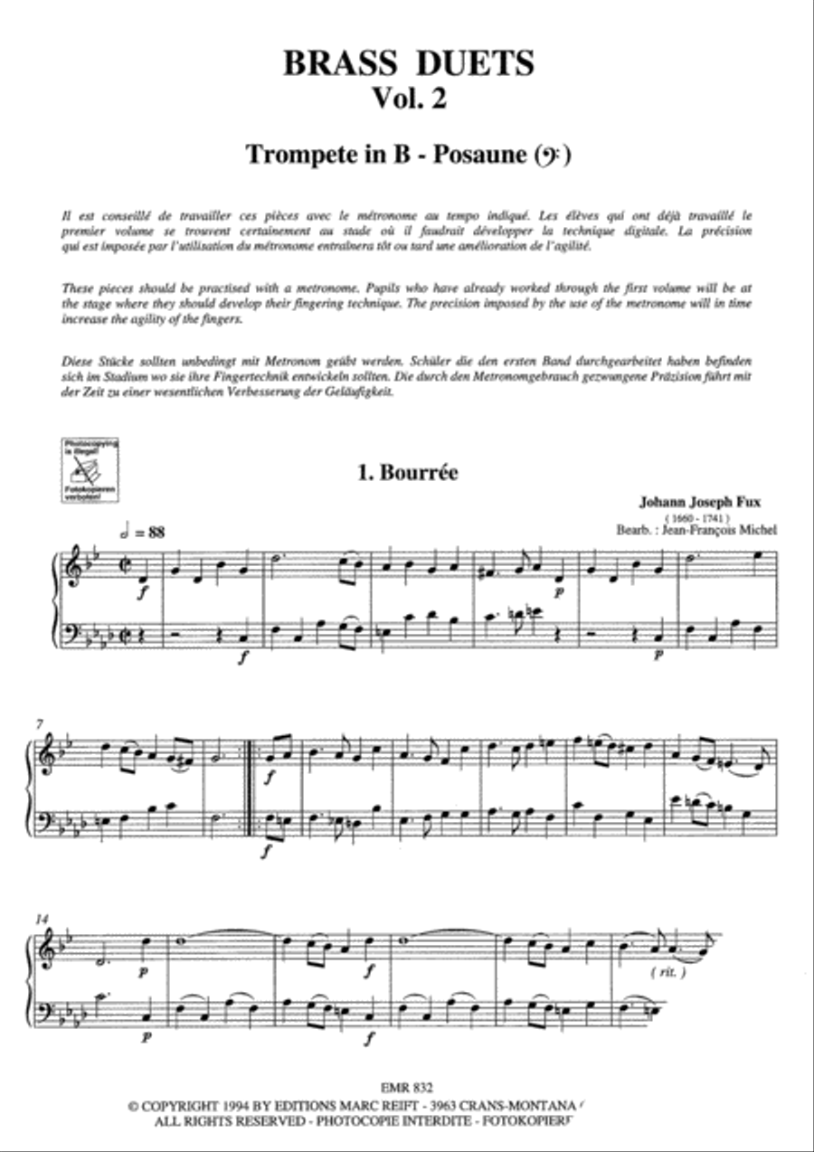 Duet Album Vol. 2 Brass Ensemble scores gallery preview page 3