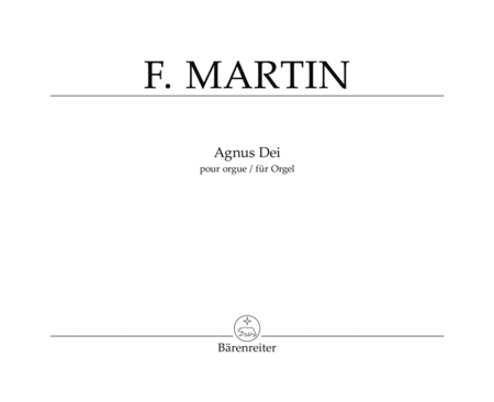 Agnus Dei aus der zweichorigen Messe von 1926/1966