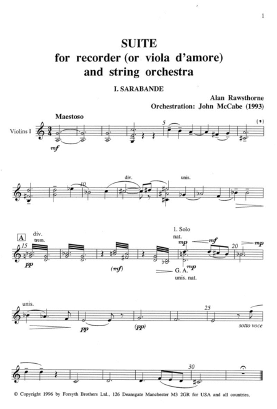 Suite - orchestral score Suite - orchestral score String Orchestra scores gallery preview page 3