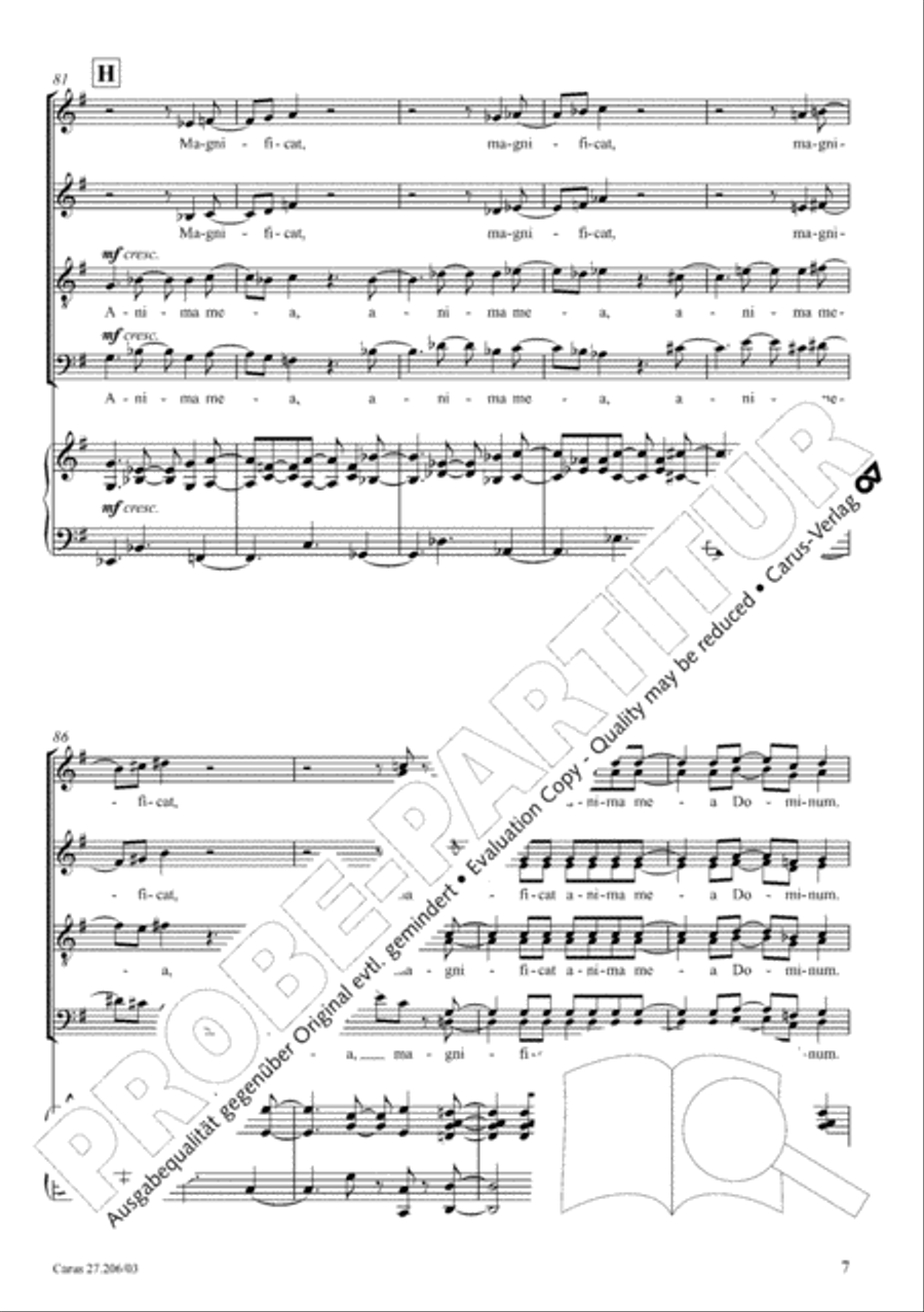 Magnificat 4-Part scores gallery preview page 8