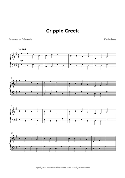 Cripple Creek - Easy Piano image number null