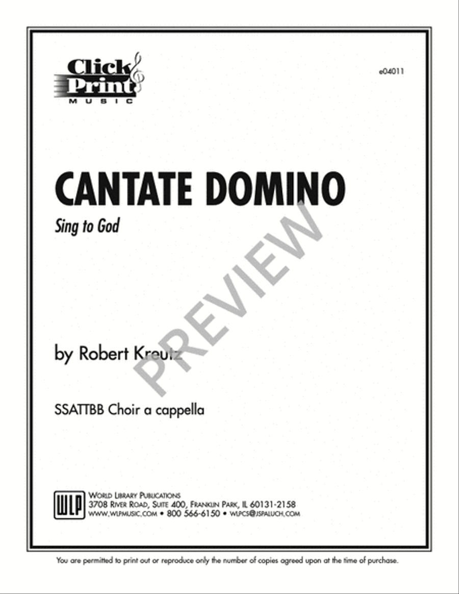 Cantate Domino Cantate Domino Choir scores gallery preview page 9