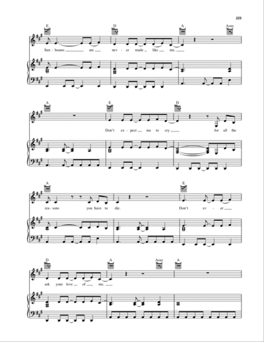 Jesus Doesn't Want Me For A Sunbeam Piano, Vocal, Guitar scores gallery preview page 2