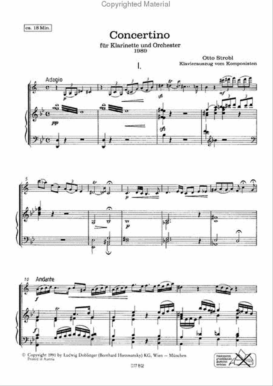 Concertino Concertino Clarinet Solo scores gallery preview page 2