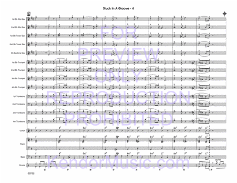 Stuck In A Groove Jazz Ensemble scores gallery preview page 5