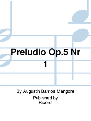 Preludio Op.5 Nr 1