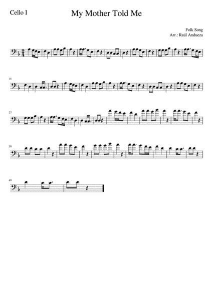 My Mother Told Me (Vikings) - Cello Ensemble and Percussion image number null