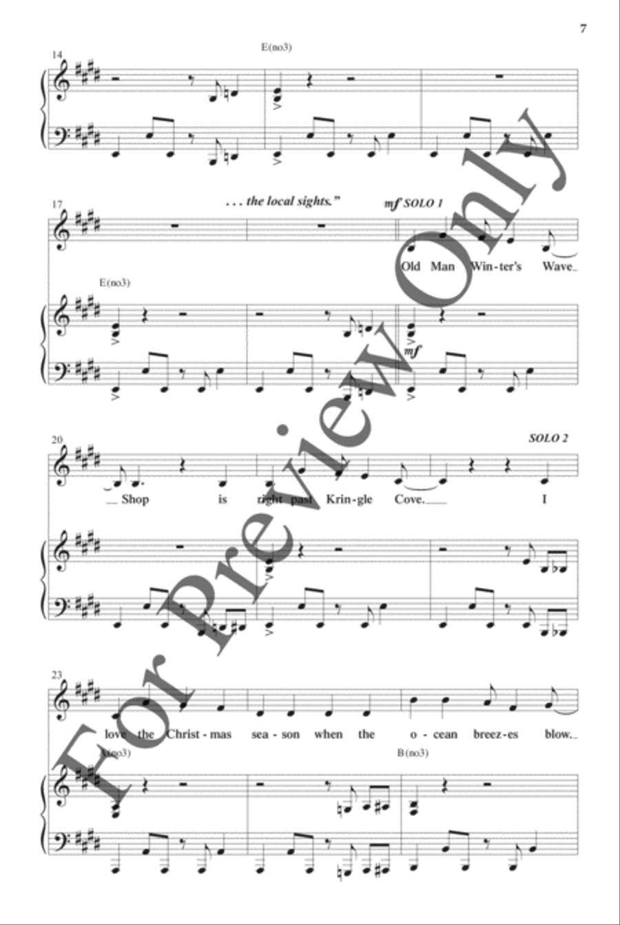 Jingle Bell Beach - Choral Book Choir scores gallery preview page 8