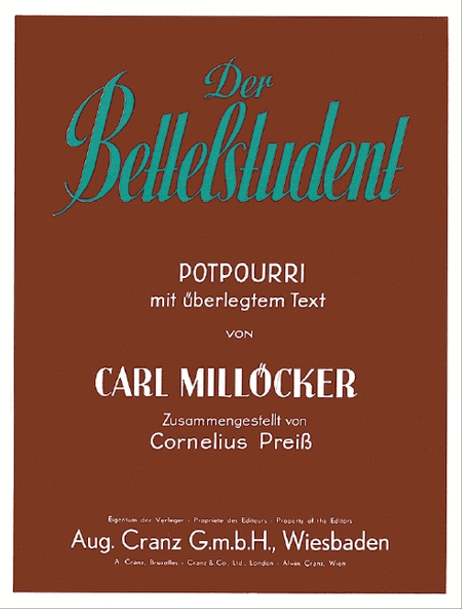 Milloecker C Bettelstudent - Potp Voice scores gallery preview page 1