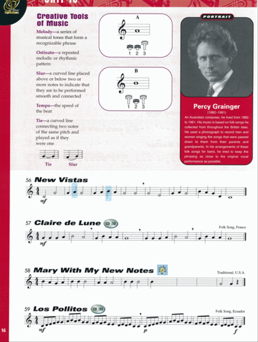Band Expressionsa,,C/, Book One: Student Edition Concert Band Methods scores gallery preview page 2