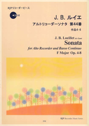 Book cover for Sonata F Major Op. 4-8