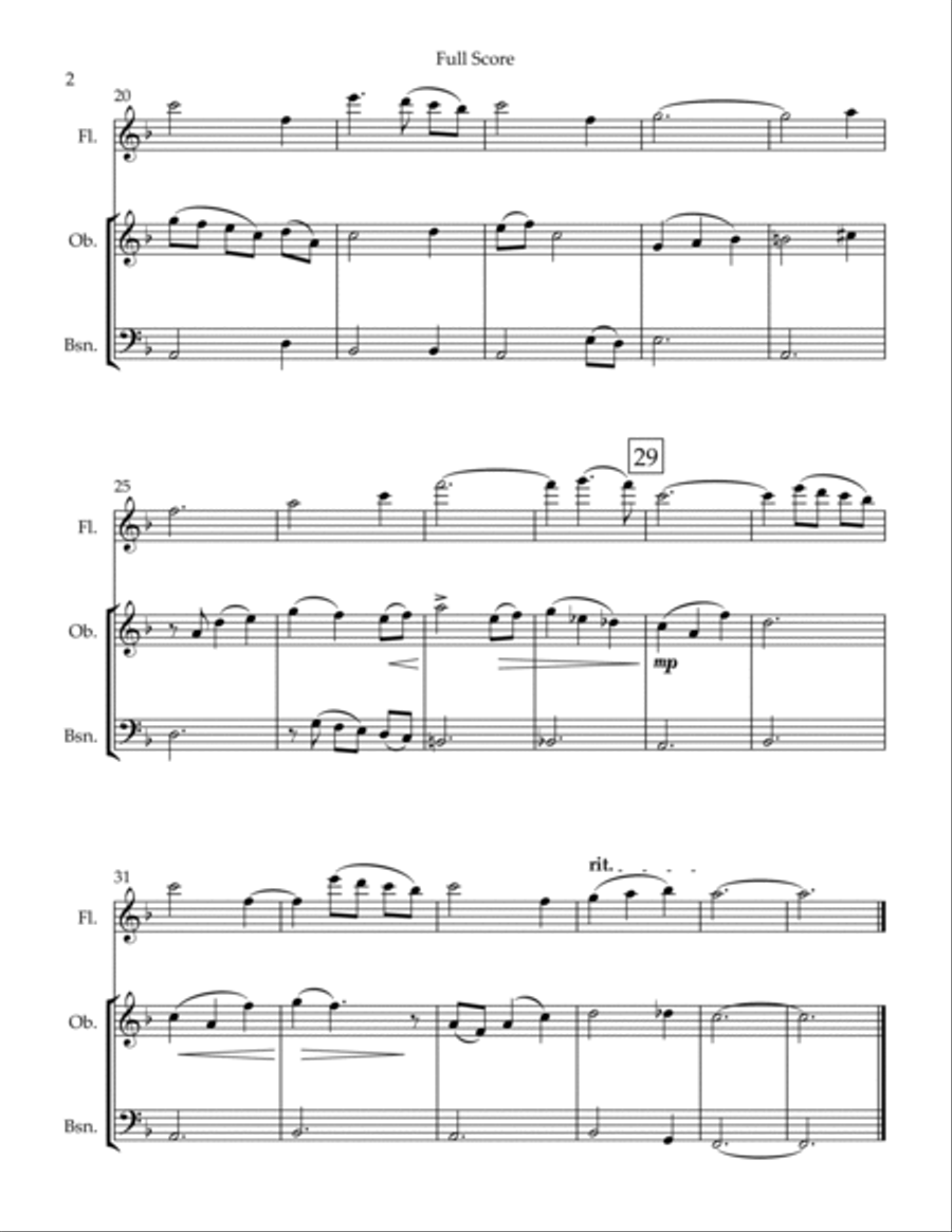 Moon River Moon River Woodwind Trio scores gallery preview page 2