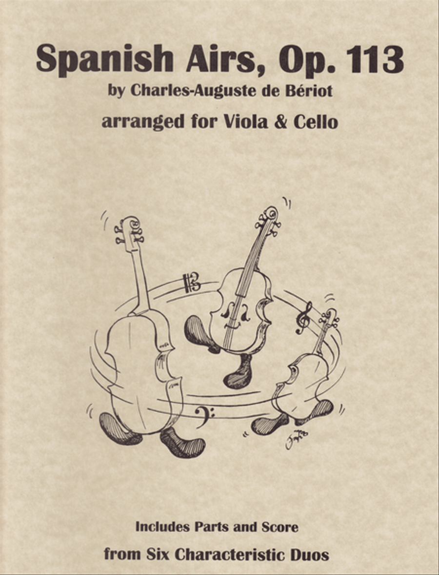 Spanish Airs, Op. 113 Cello scores gallery preview page 1