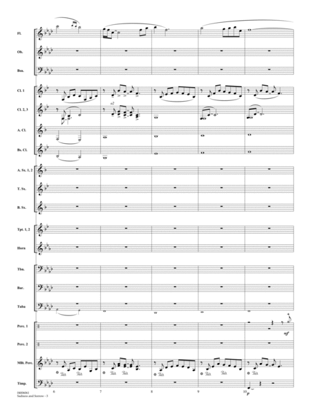 Sadness and Sorrow (from Naruto) (arr. Michael Brown) - Conductor Score (Full Score)