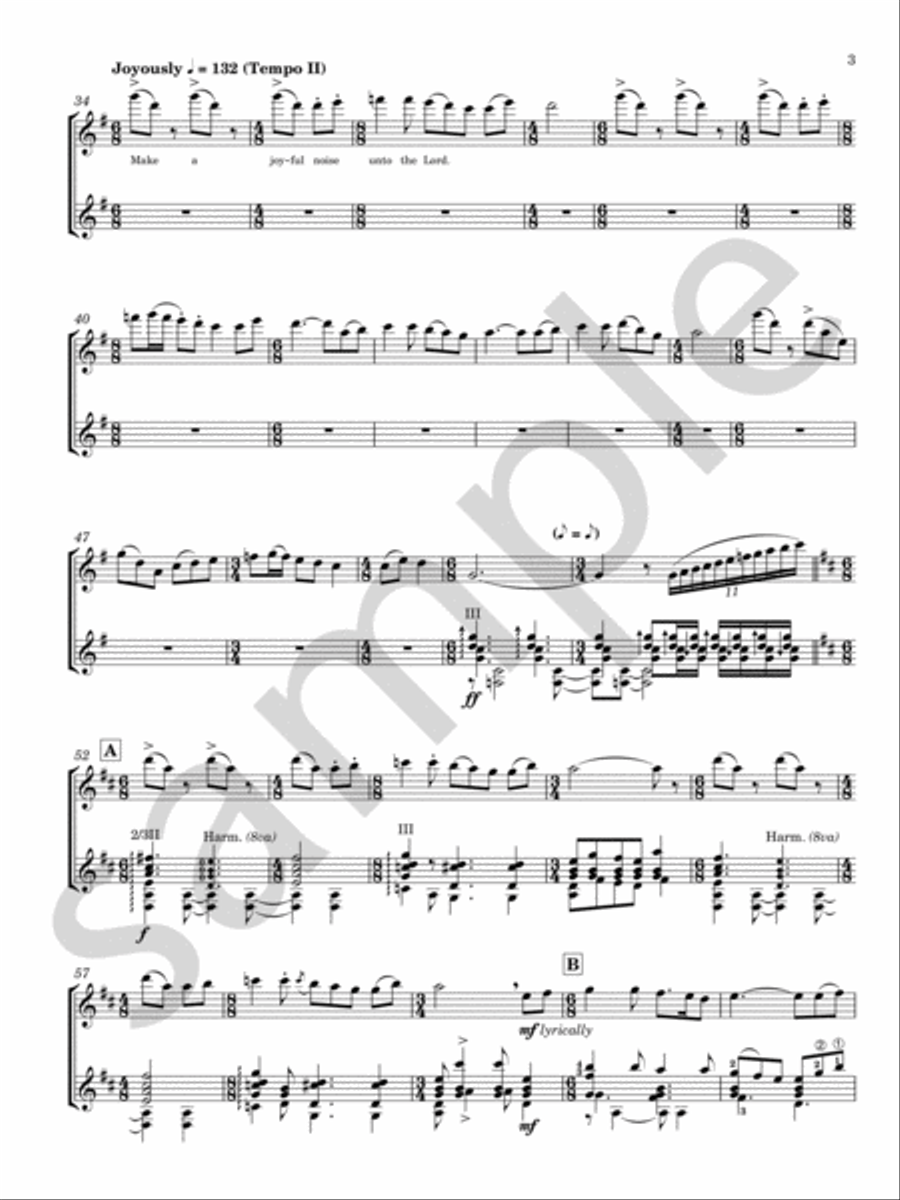 A Psalm of Thanksgiving Flute scores gallery preview page 4