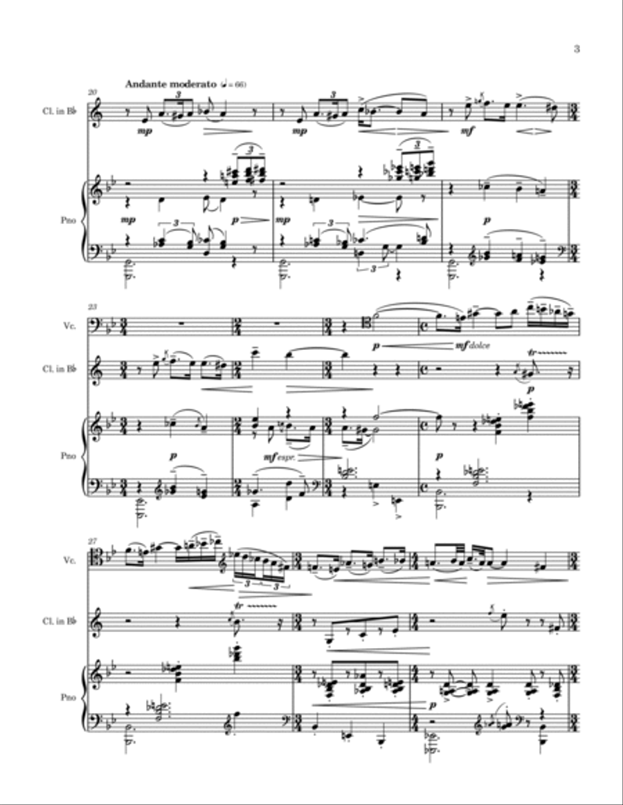 Schelomo Clarinet scores gallery preview page 3