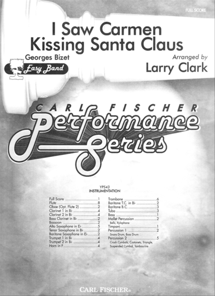 I Saw Carmen Kissing Santa Claus Concert Band scores gallery preview page 1