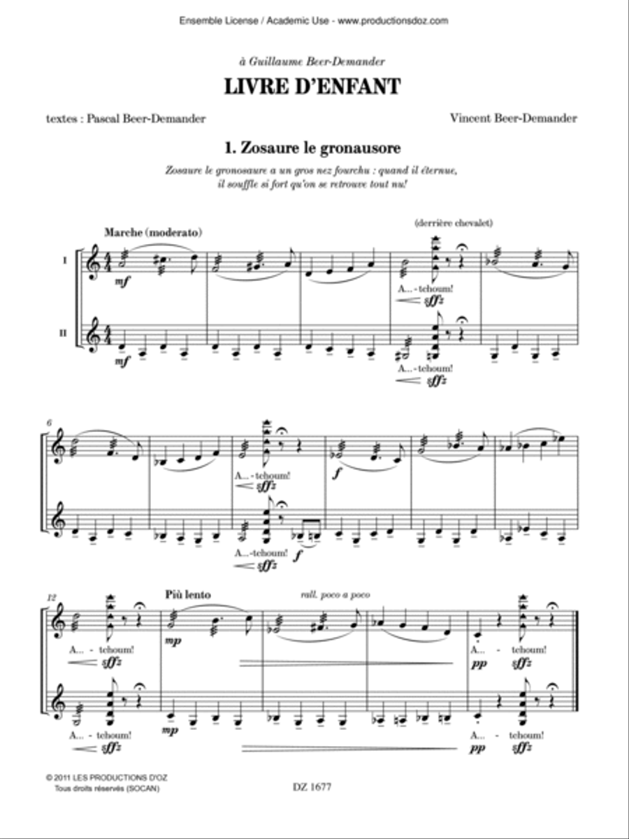 Livre d’enfant Mandolin scores gallery preview page 3