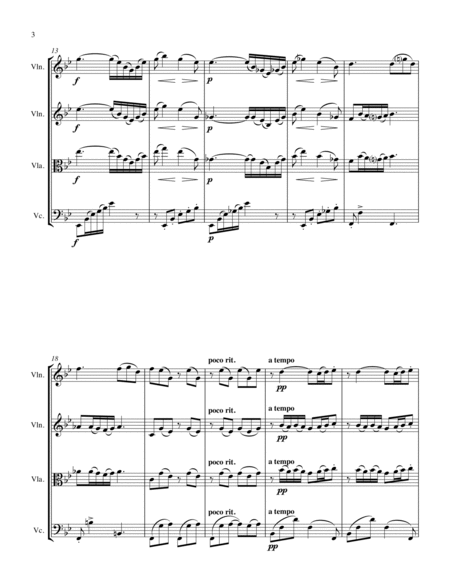 FLOWER DUET from Lakmè, String Trio, Intermediate Level for 2 violins and cello or violin, viola and image number null