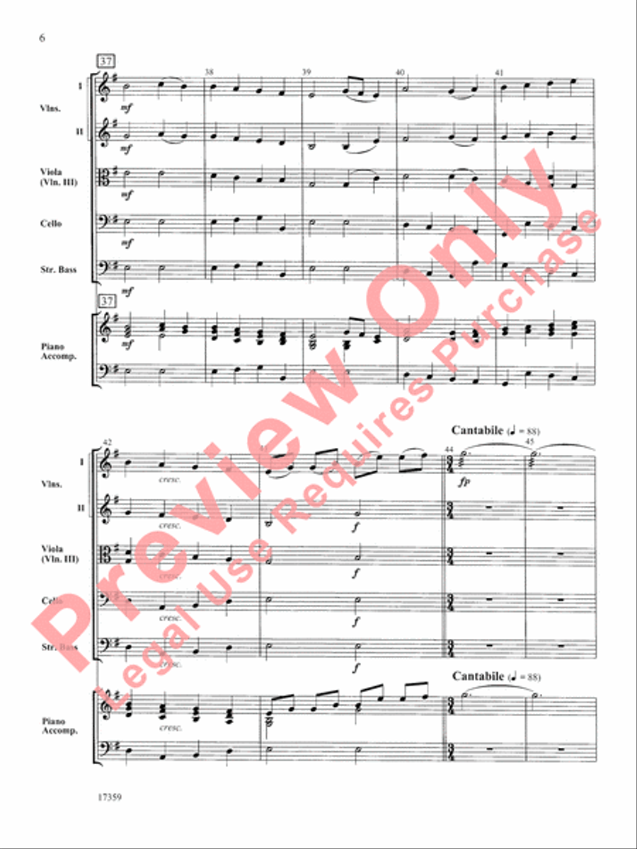 A Christmas Suite String Orchestra scores gallery preview page 7