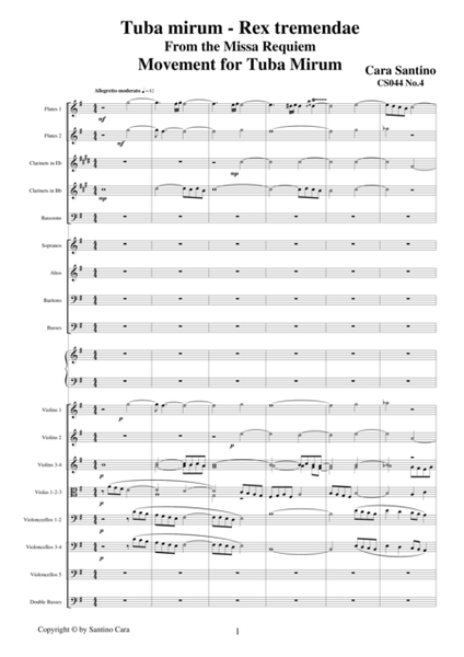 Tuba mirum -Rex tremendae - Sequences from the Missa Requiem CS044 image number null