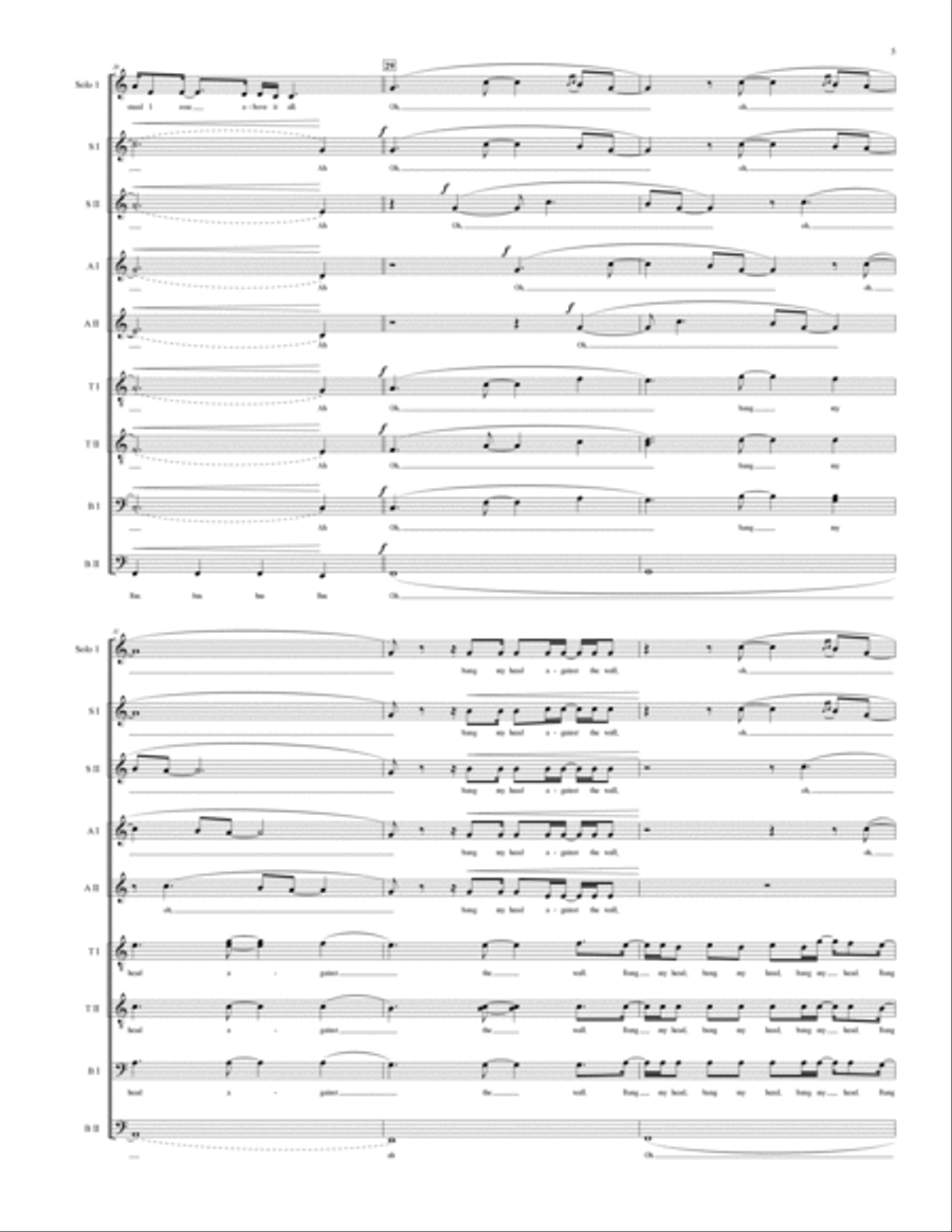 Bang My Head 4-Part scores gallery preview page 6