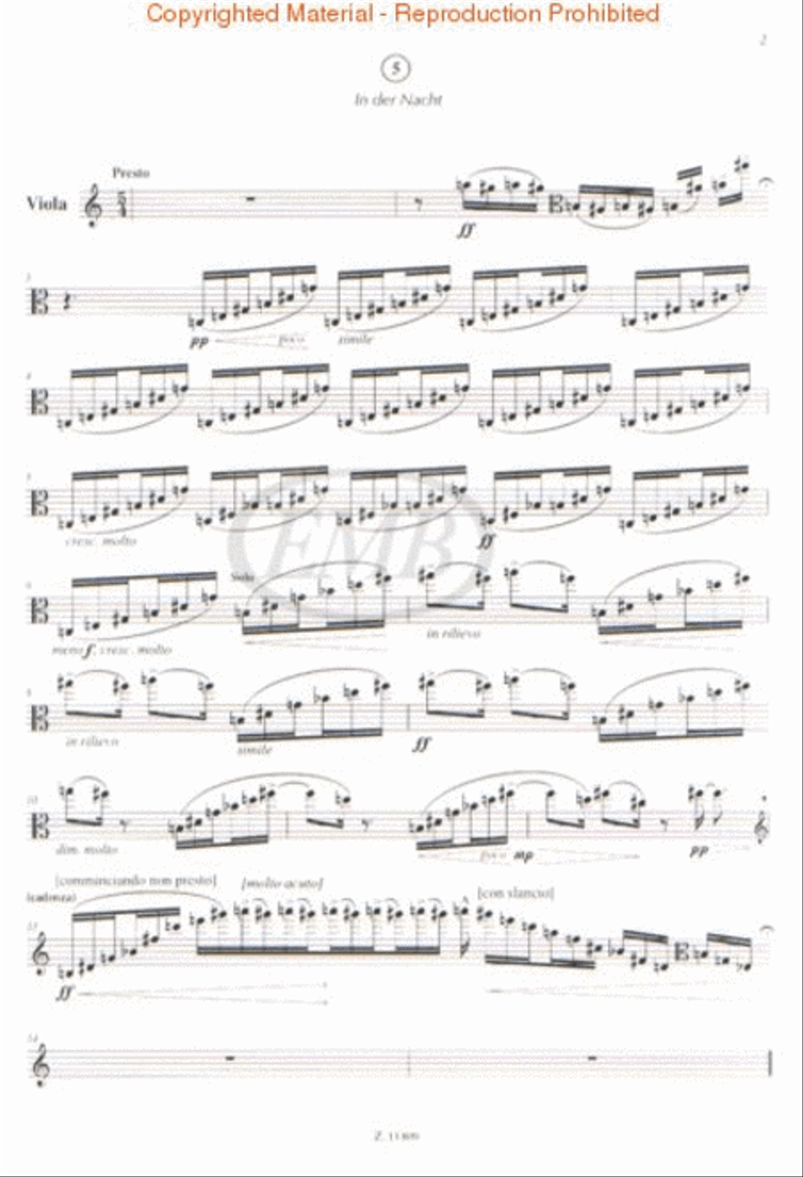 Hommage à R. Sch., Op. 15d Clarinet scores gallery preview page 2
