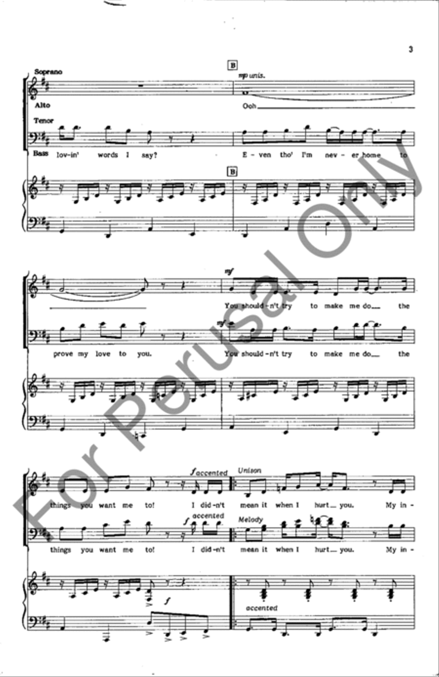 I Didn't Mean It I Didn't Mean It 4-Part scores gallery preview page 3