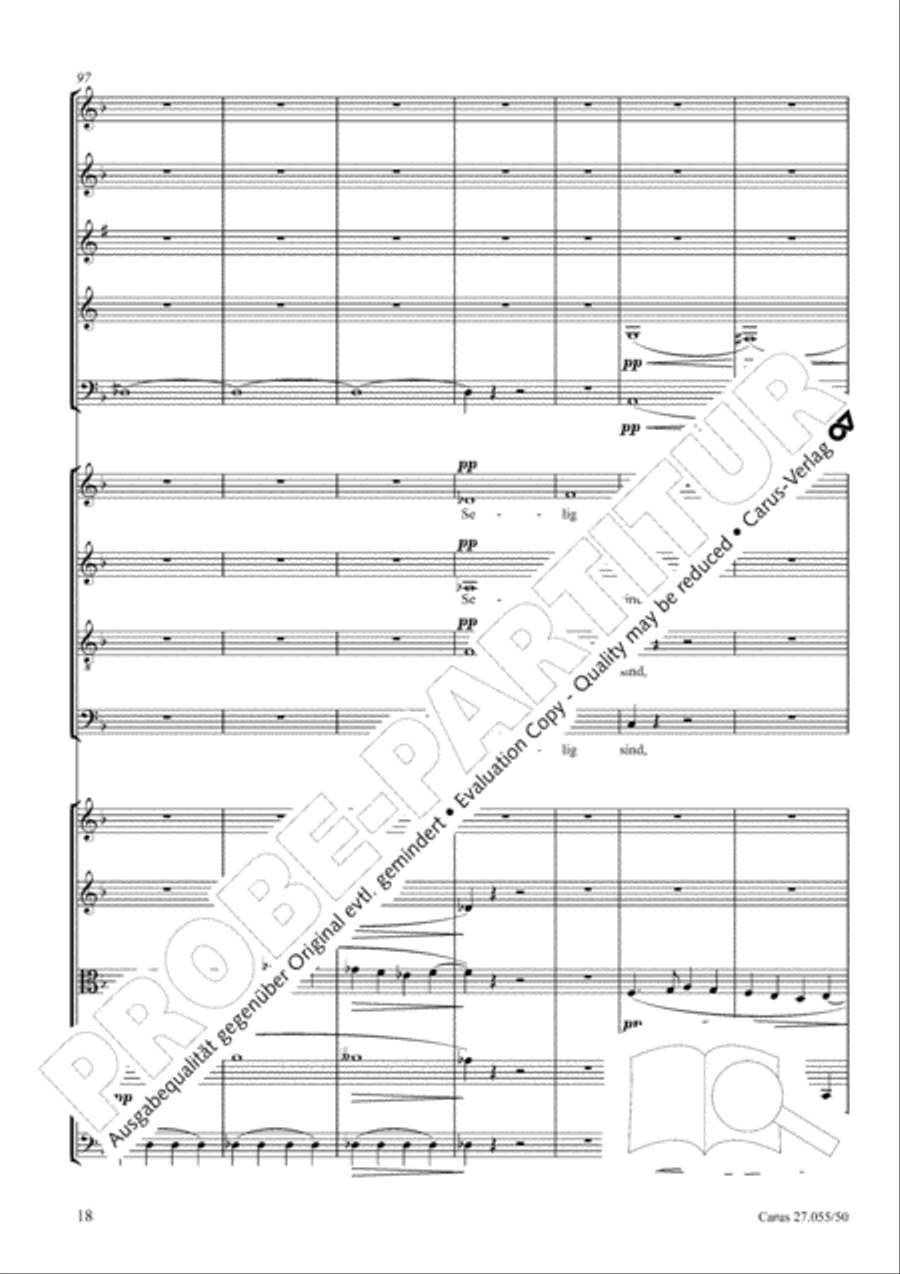 Ein Deutsches Requiem (German Requiem) 4-Part scores gallery preview page 25