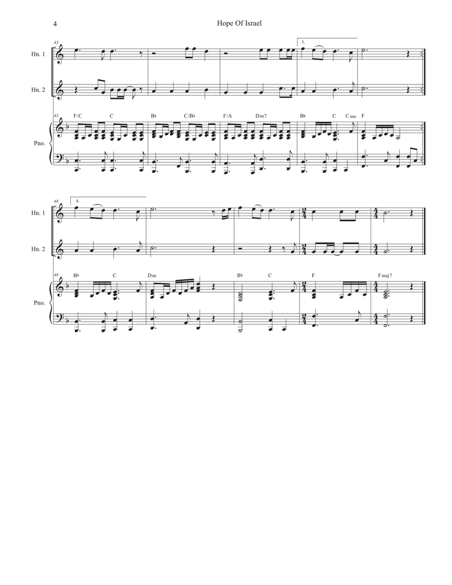 Hope Of Israel Hope Of Israel Brass Duet scores gallery preview page 4