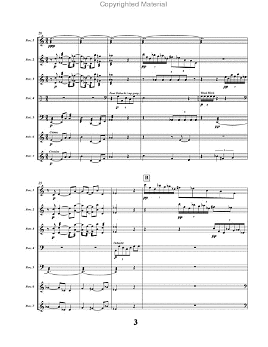Sacred Stones Percussion Ensemble scores gallery preview page 4
