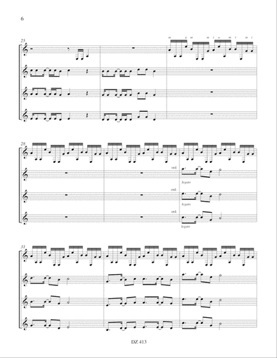 Kalimba Guitar Ensemble scores gallery preview page 6