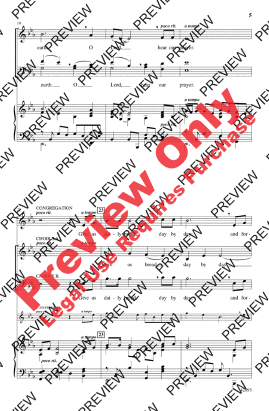 Father God in Heaven 4-Part scores gallery preview page 5
