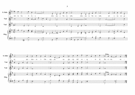 ESULTA MARIA - Cantata for the feast of the Annunciation - For Soli, SATB Choir. 2 Violin and Organ image number null