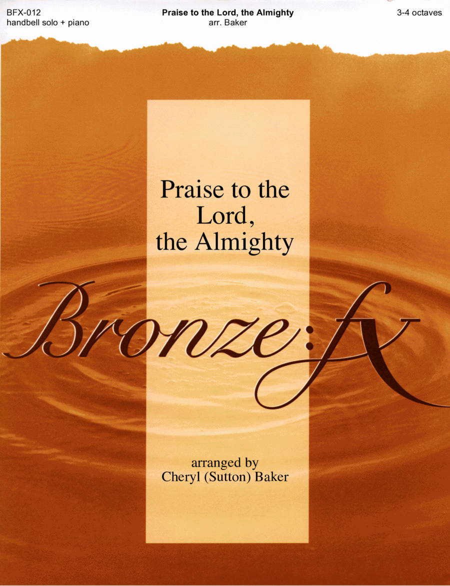 Praise to the Lord, the Almighty Handbell Choir scores gallery preview page 1