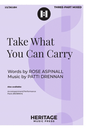 Book cover for Take What You Can Carry